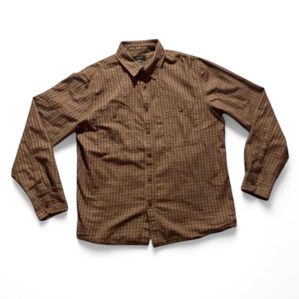 Cotton on brown plaid button up